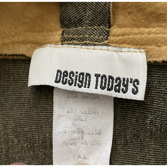 Design Todays Jacket & Skirt Set Womens XL Yellow/Brown Cottage Core US 2pc Suit - Picture 4 of 16